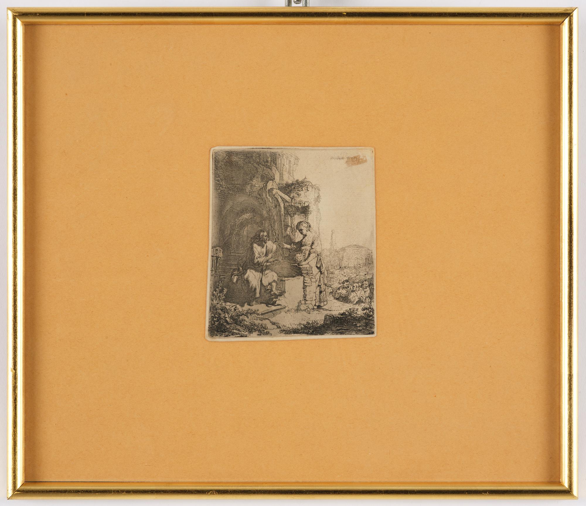 Rembrandt Harmensz van Rijn, "Christ and the Woman of Samaria among Ruins".