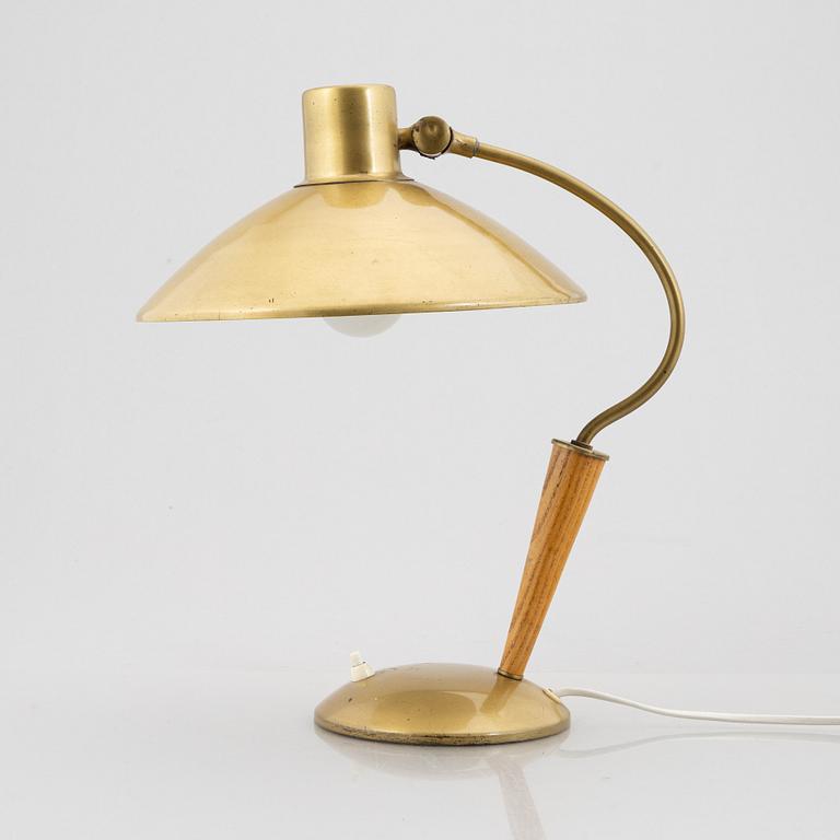 Malmö Metallvarufabrik, a table lamp, model '3932', 1940-50s. Provenance Sven Lundh.