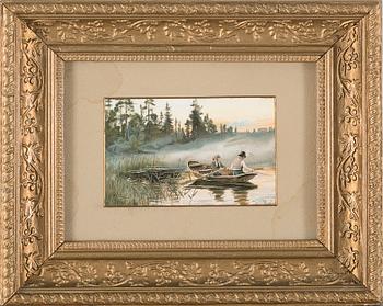 A watercolor painting by Johan Tirén. Signed.