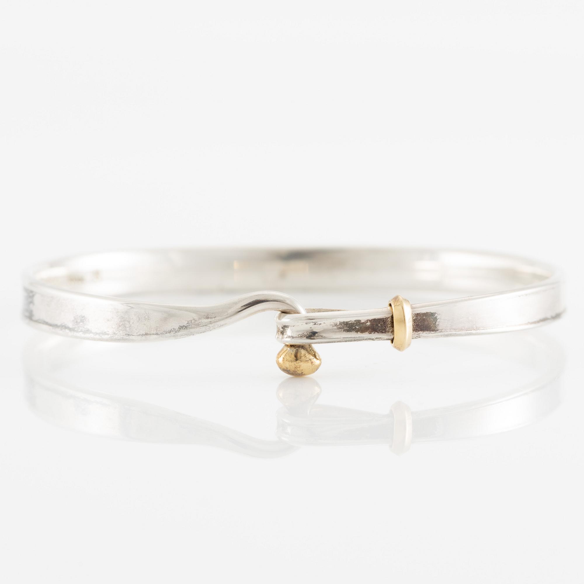 Vivianna Torun Bülow-Hübe, armband sterlingsilver, för Georg Jensen.