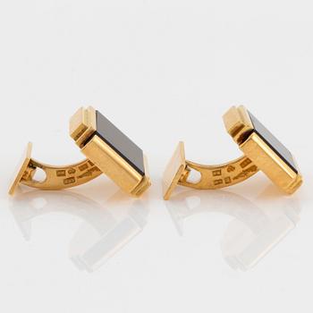 Wiwen Nilsson, manschettknappar, ett par, Lund 1960, 18K guld.