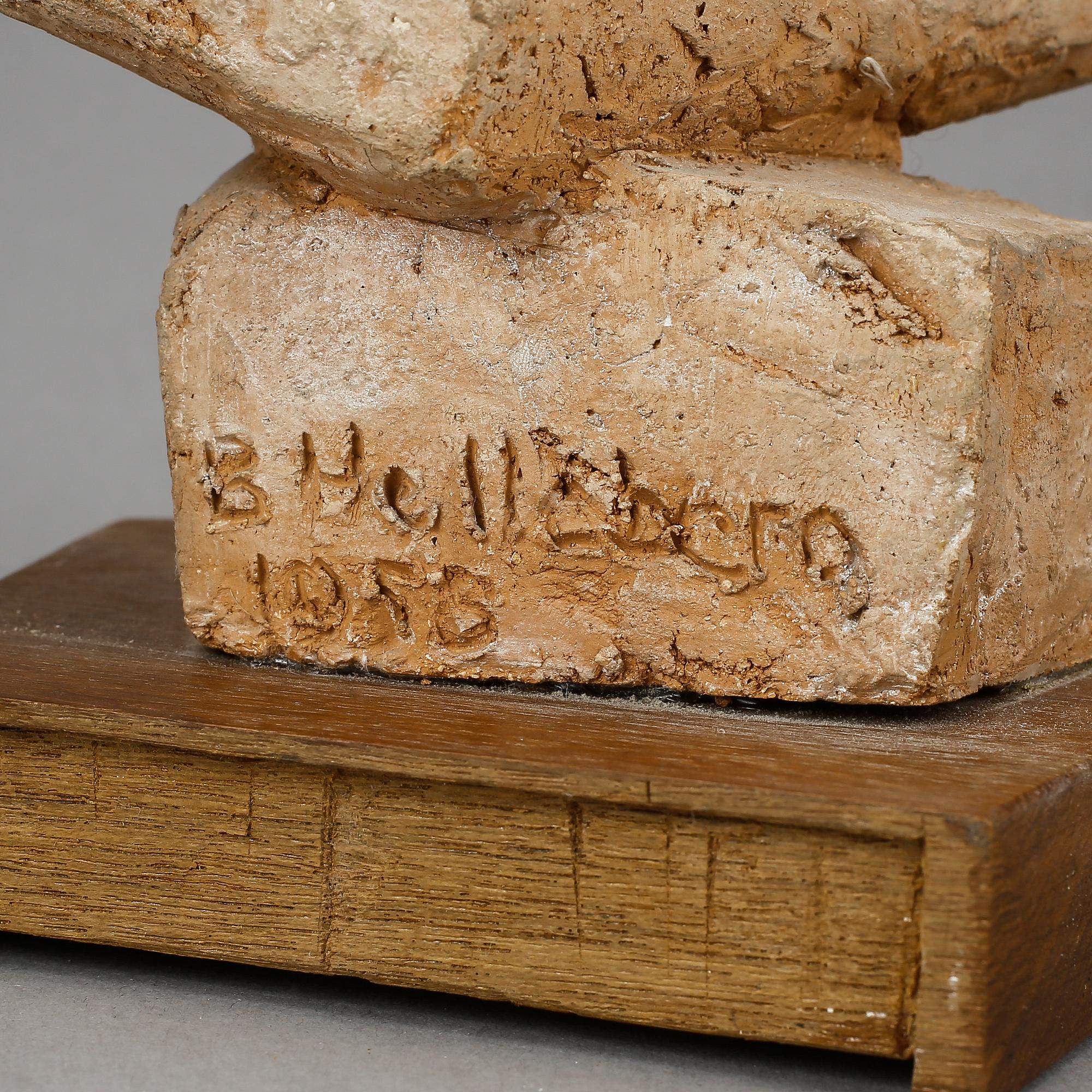 BERNDT HELLEBERG, skulptur, signerad och daterad 1958.