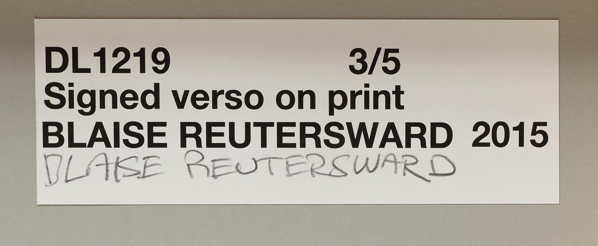 Blaise Reutersward, "DL 1219", 2015.