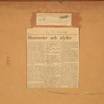 Arne Olsson, olja på pannå, signerad.