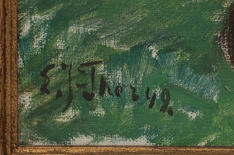 EMIL JOHANSON-THOR, olja på duk, signerad.