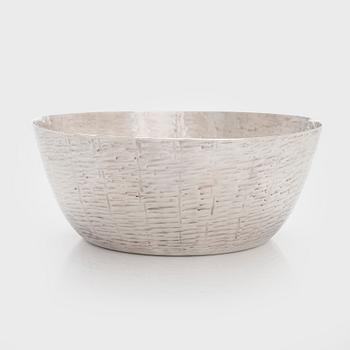 Tapio Wirkkala, a silver bowl, TW 243, Kultakeskus, Hämeenlinna 1986.