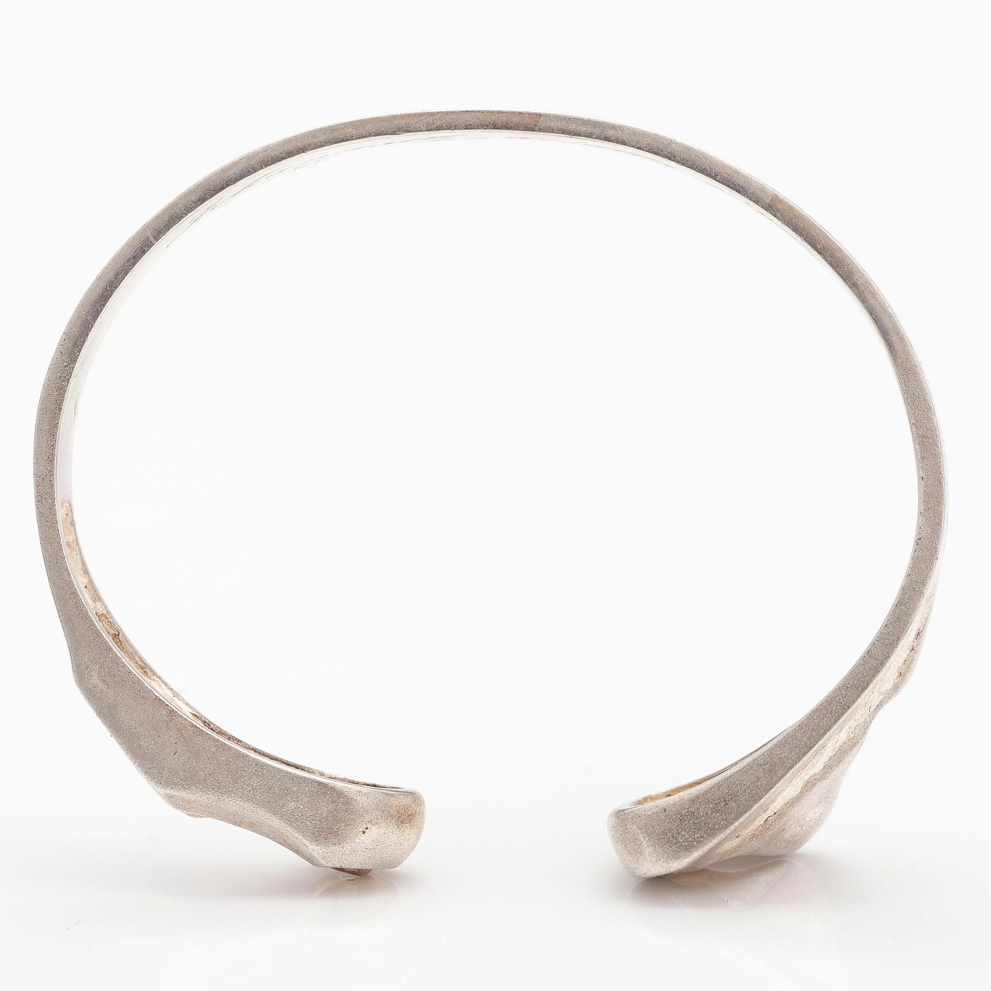 BJÖRN WECKSTRÖM, RING "Verho" och ARMBAND "Apollo", sterling silver. Lapponia 1973 och 1986.