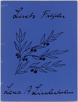 LENA LINDERHOLM, färglitografier, 2 st ur mappen "Livets Fröjder", signerade Lena A Linderholm och numrerade HC XXIV/XXV.