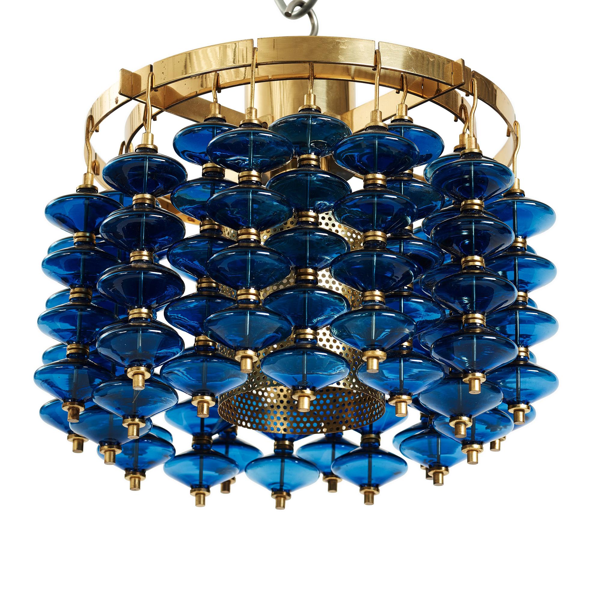 Hans-Agne Jakobsson, an "Estrella" ceiling lamp model "T581", Hans-Agne Jakobsson AB, Markaryd, 1960s-70s.
