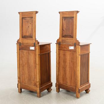Nightstands, a pair, first half of the 20th century.