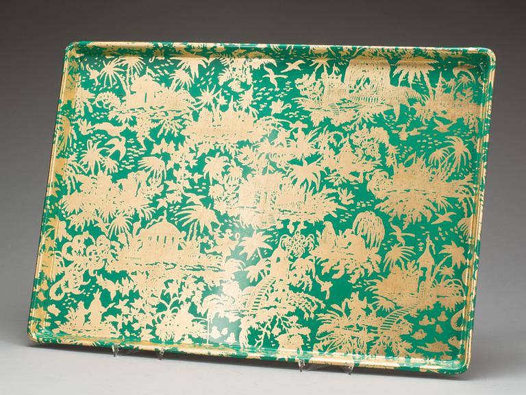 BRICKA, plåt,  Fornasetti, Italien. 1980-tal.