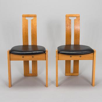 Torstein Nilsen, A set of six "Tellus" chairs, A. Huseby & Co, Norway, circa 1980.