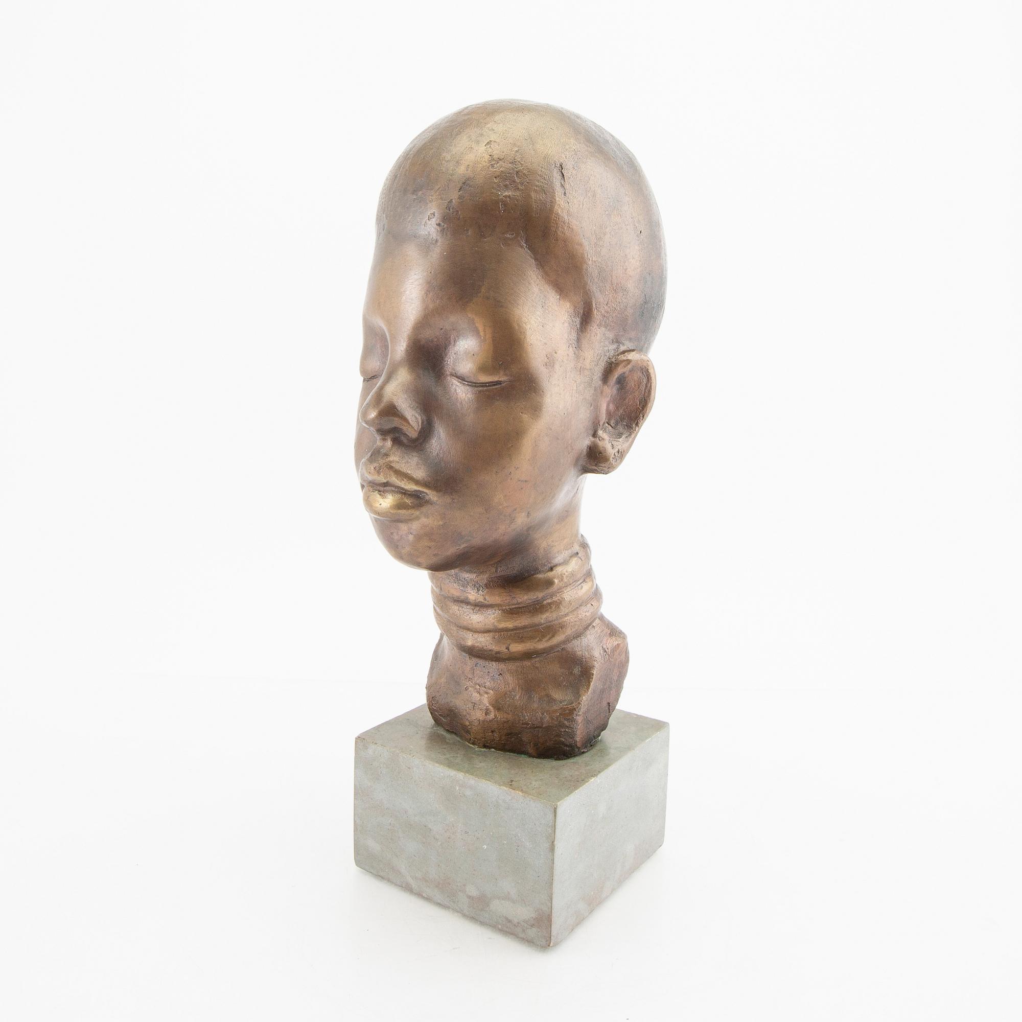 Helge Högbom, skulptur signerad.