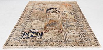Rug, Kayseri, figural, approximately 330 x 195 cm.