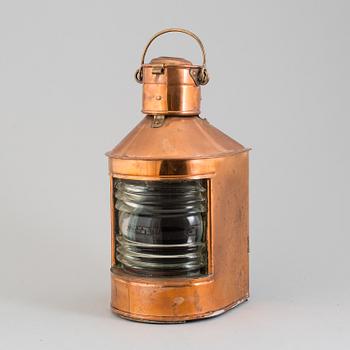 A 20th century copper lantern.