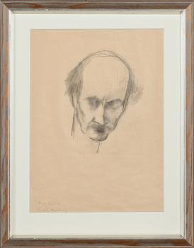 Gustav Rudberg · GUSTAV RUDBERG, teckning, signerad och daterad 71.