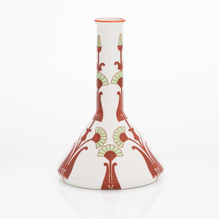 A Fennia ceramic vase, Jac. Ahrenberg and Thure Öberg, Arabia, Finland 1903.