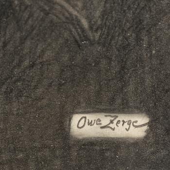 OWE ZERGE, pencil drawings, signed.