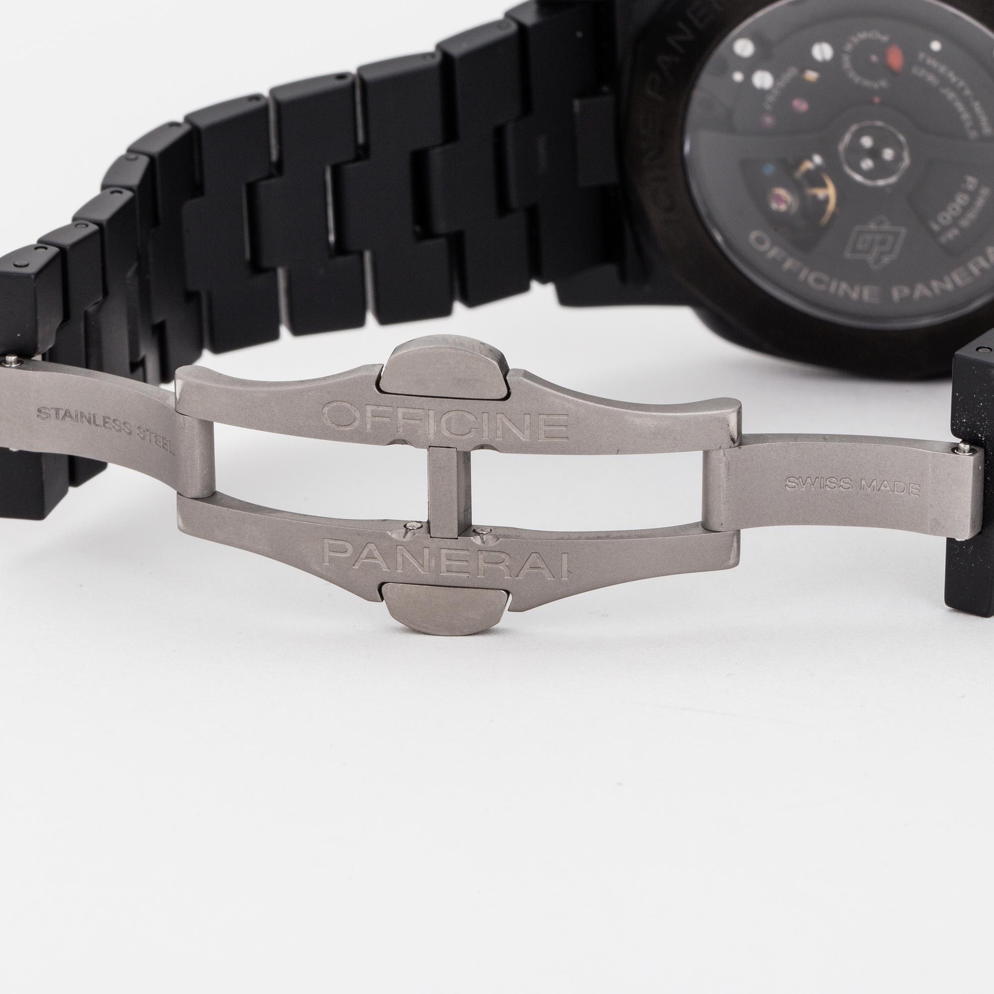 PANERAI, Luminor 1950, Tuttonero GMT, wristwatch, 44 mm.