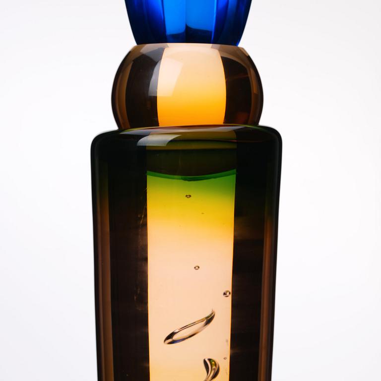 Eva Englund, a unique glass sculpture 'Moder Svea', Muraya, Sweden 1991.