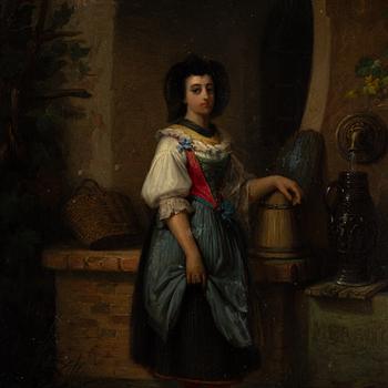 Johan Christoffer Boklund, oil on canvas, signed and dated München 1853.