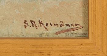 Sigfrid August Keinänen, öljy levylle, signeerattu.
