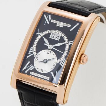 FREDERIQUE CONSTANT, Dual Time, wristwatch, 31 x 47 mm.