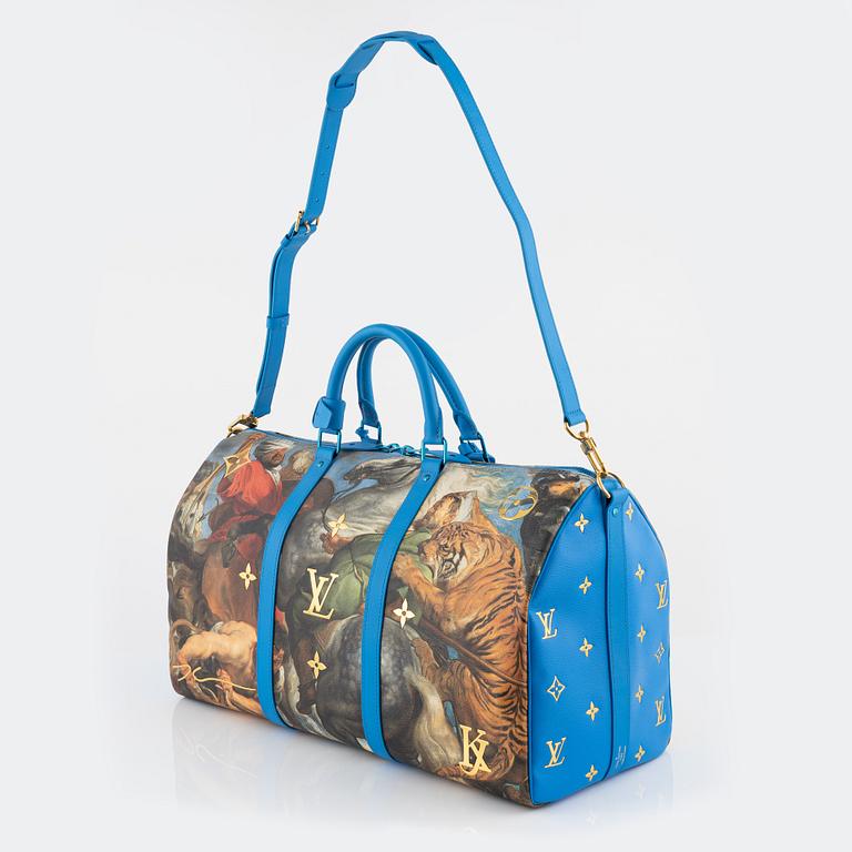 Louis Vuitton X Jeff Koons, weekendbag, Masters Collection "Rubens Keepall Bandouliere 50".