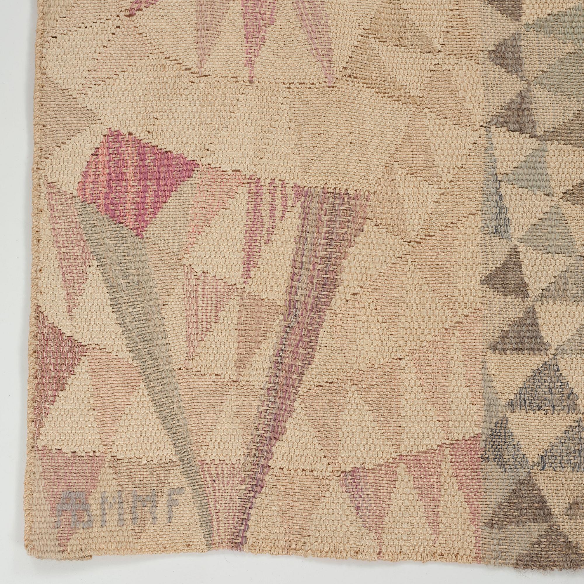 Marianne Richter, A TAPESTRY, "Karneval", a tapestry variant, ca 120,5 x 92,5 cm, signed AB MMF MR.