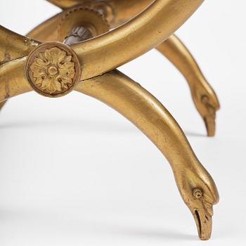 A pair of late Gustavian stools attributed to E. Ståhl (master in Stockholm 1794-1820).