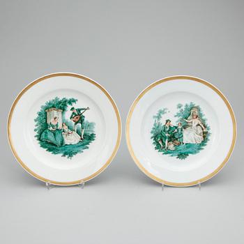 TALLRIKAR, ett par, Meissen, 1900-tal.