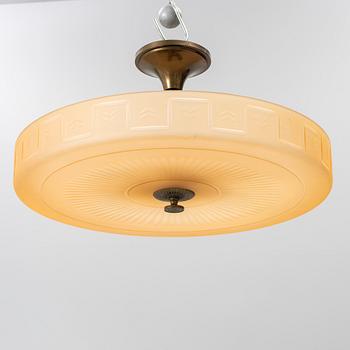 Harald Notini, a ceiling lamp model 6650, Arvid Böhlmarks Lampfabrik, Stockholm, 1930s.