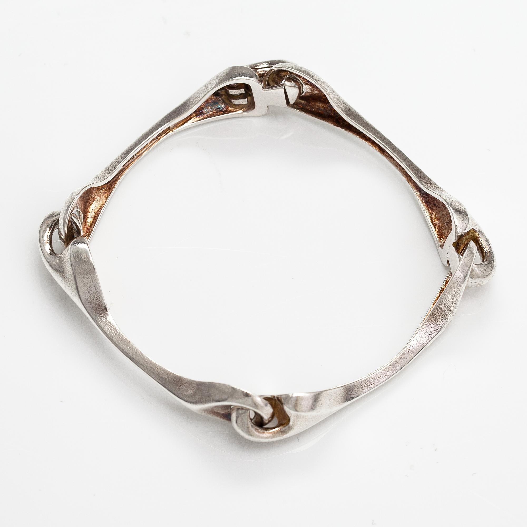 Björn Weckström, Armband "Armilla", sterlingsilver. Lapponia 1977.