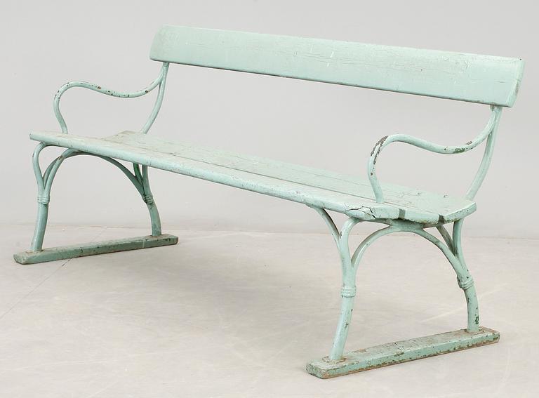 PARKBÄNK, troligen tidigt 1900-tal.