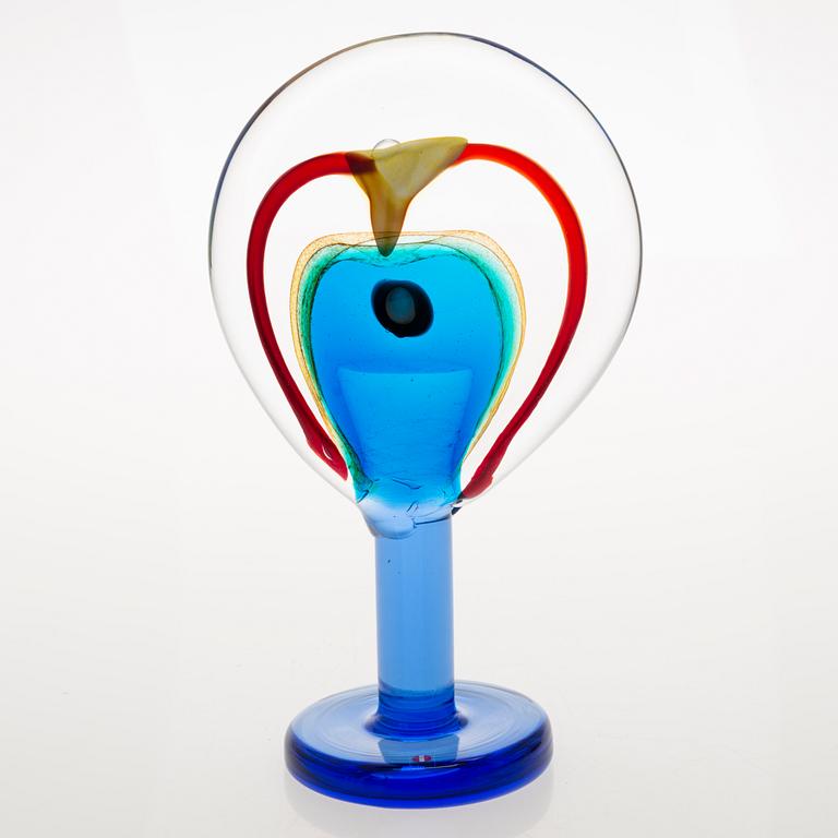 OIVA TOIKKA, A 'Lollipop' glass sculpture signed Oiva Toikka, Nuutajärvi 2004, 179/200.