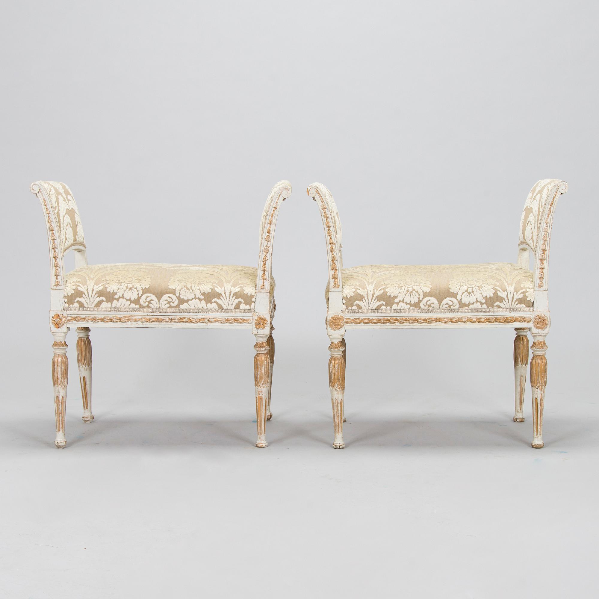 Banketter, ett par, omkring år 1800, Sengustavianska.