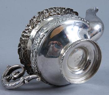 KANNA, silver, Erik Adolf Zethelius, otydlig årstämpel, 1838? Vikt 245 gram.