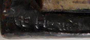 Åke Holm, A stoneware wall relief by Åke Holm, signed.