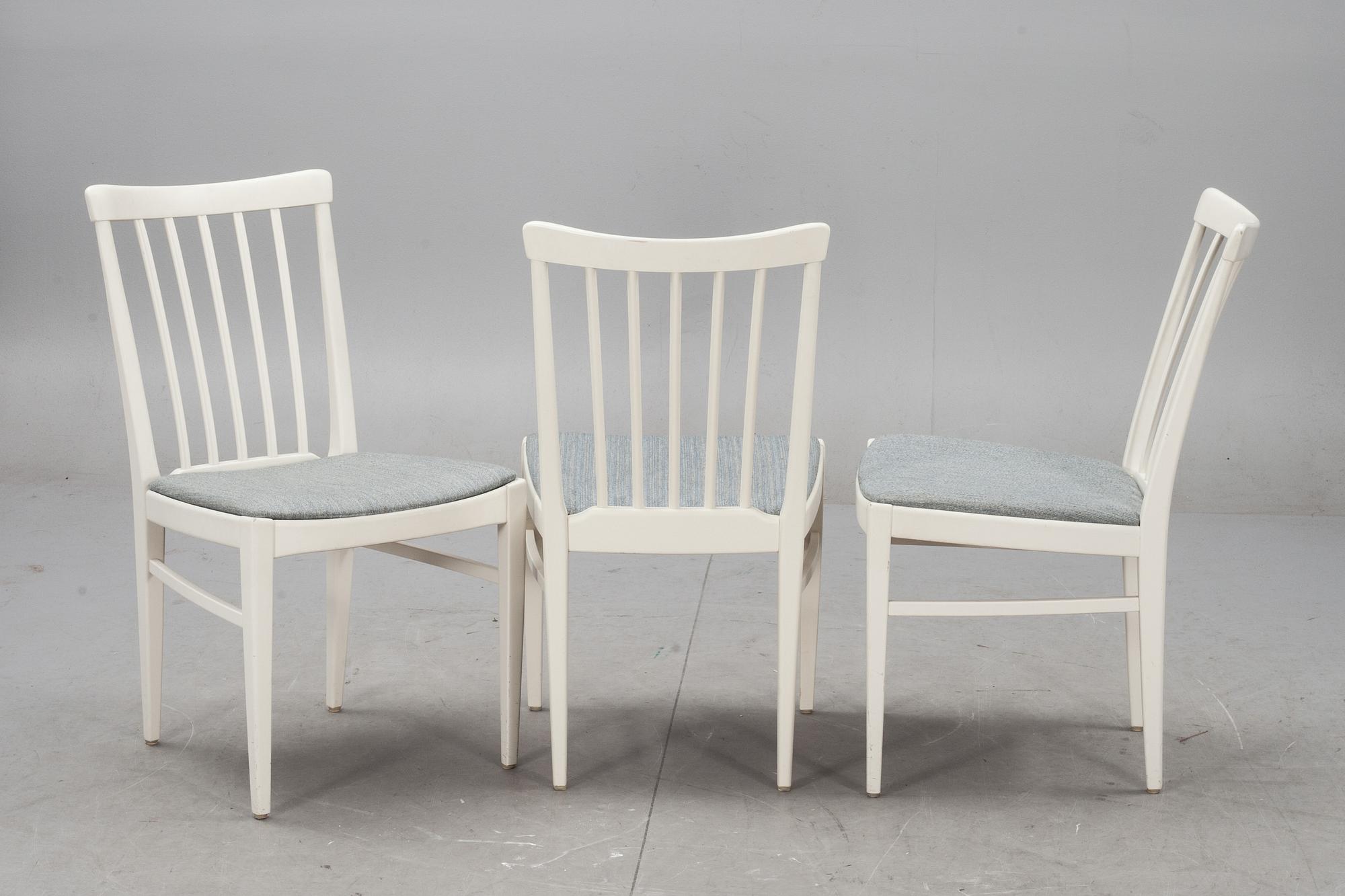 MATSALSMÖBLEMANG, 9 delar, "Herrgården", Carl Malmsten, Bodafors, märkta.