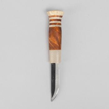 Lars Levi Sunna, a reindeer horn knife, signed.