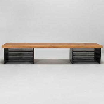 Carl Gustaf Hiort af Ornäs, A mid-20th-Century "TV-bench" for HMN Huonekalu Mikko Nupponen, Lahti, Finland.