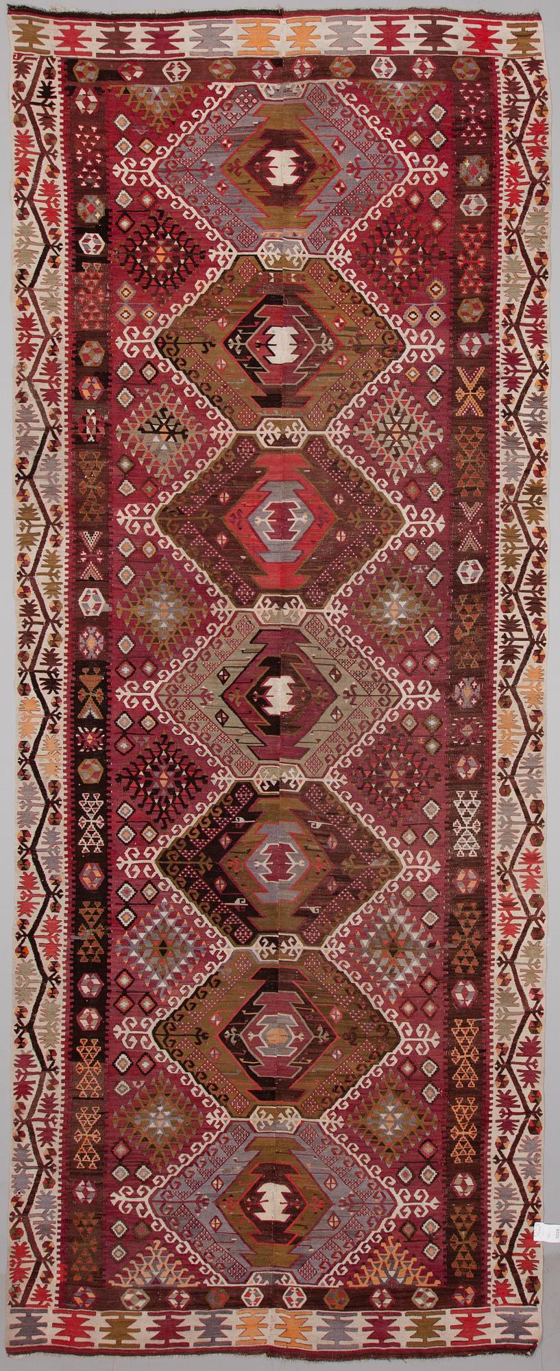 KELIM, Turkiet, antik 386x156 cm.