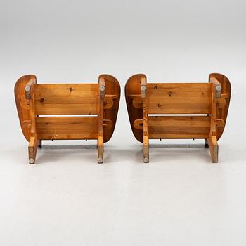 David Rosén, a pair of 'Berga' armchairs, Nordiska Kompaniet, 1940s.