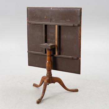 Fällbord, alrotsfanér, omkring år 1800.