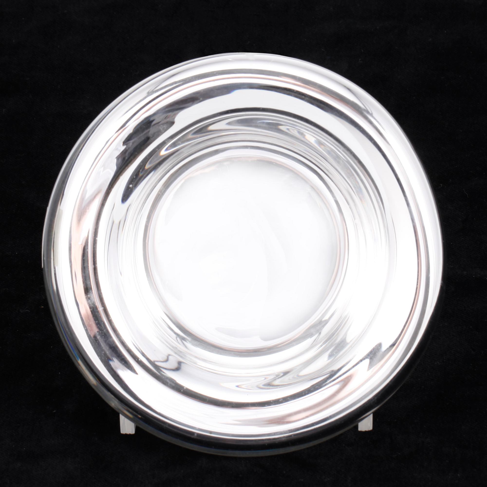 SKÅL, glas med silverlegering, Monica Backström, Boda, signerad.