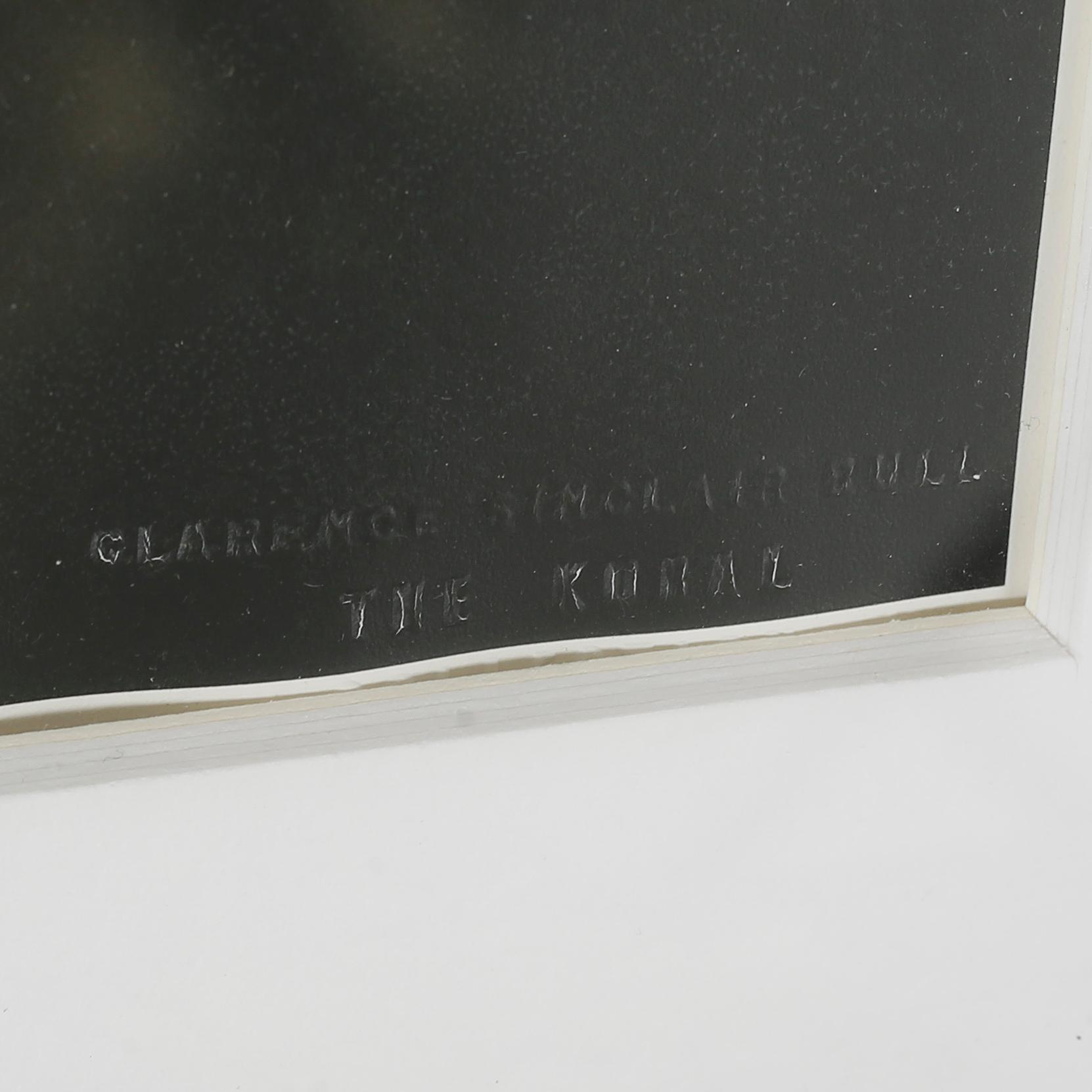 CLARENCE SINCLAIR BULL, fotografi, "The Koral collection", numrerad 62/99, stämplad à tergo.