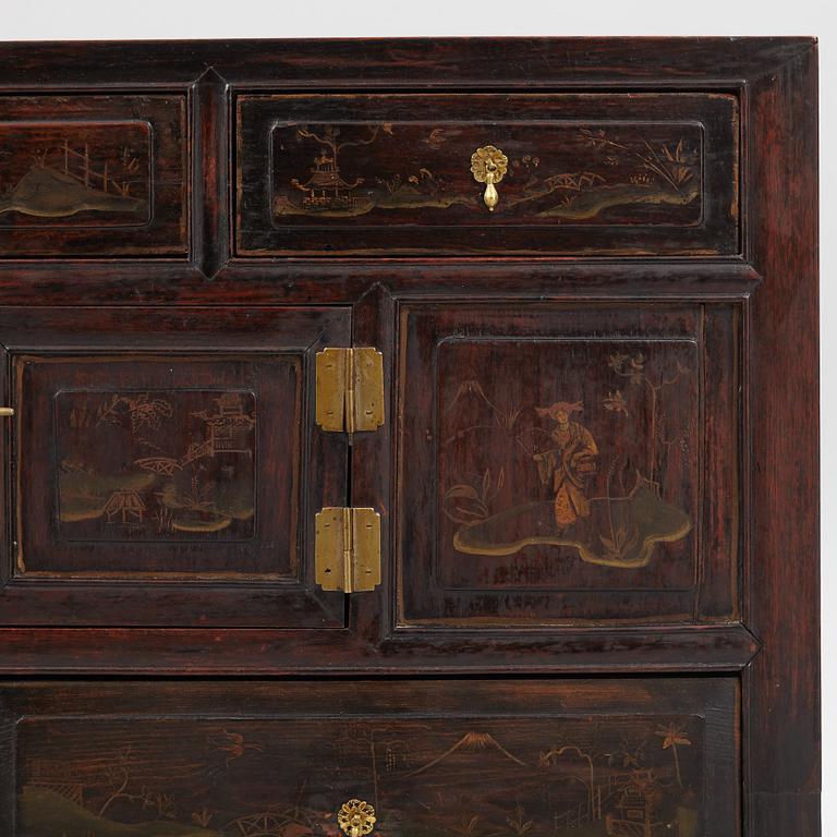 A cabinet, China, late Qing dynasty 19th and Europe, 19th/20th century.