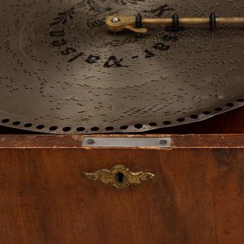 Music box with discs, Polyphon, Germany, circa 1900.