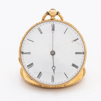 POCKETWATCH - ROBIN Á PARIS, France 1830's-40's, diam c 32 mm.