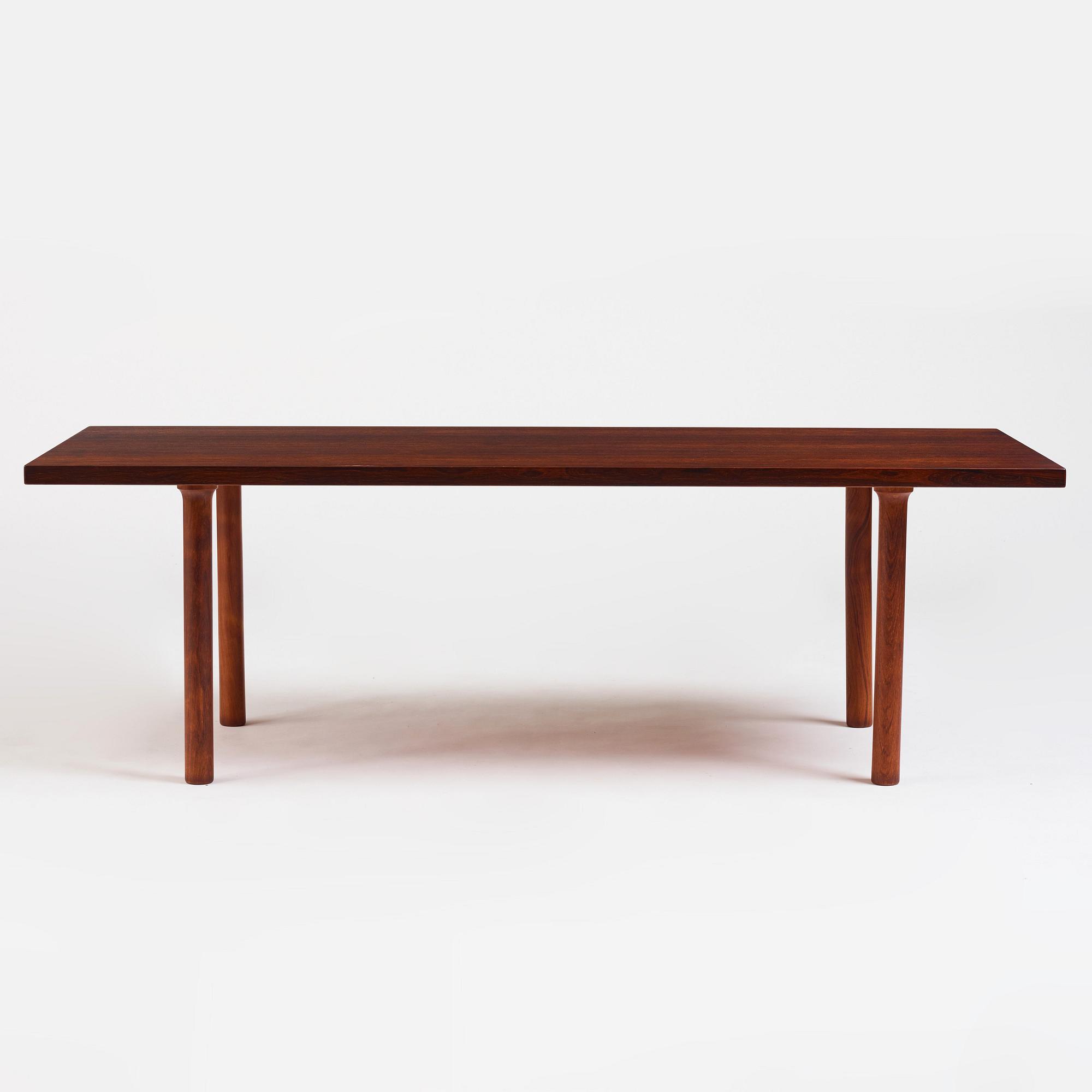 Hans J. Wegner, a palisander sofa table, 'AT-12', Andreas Tuck, Denmark 1950-60s.